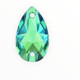 17×28mm Light Peridot Teardrop AAAAA Glass Crystal – Sew-On Gems